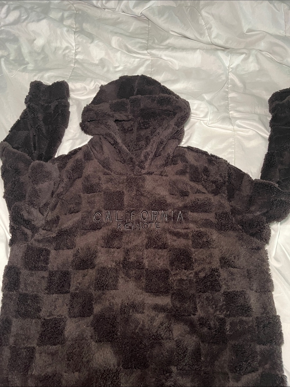 Cozy Plush Hooded Sweatshirt - Black